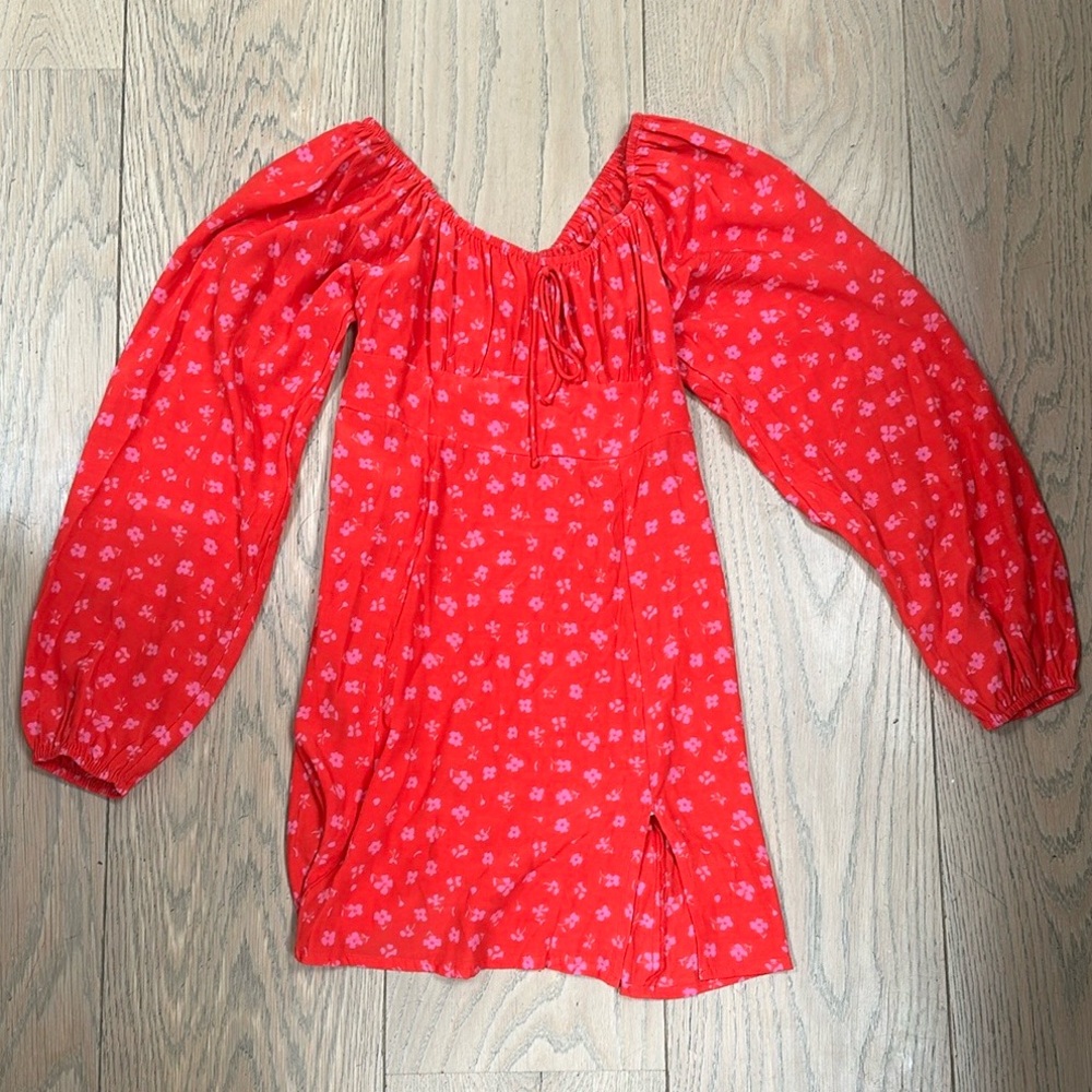 Faithfull the Brand Scarlet Floral Dress